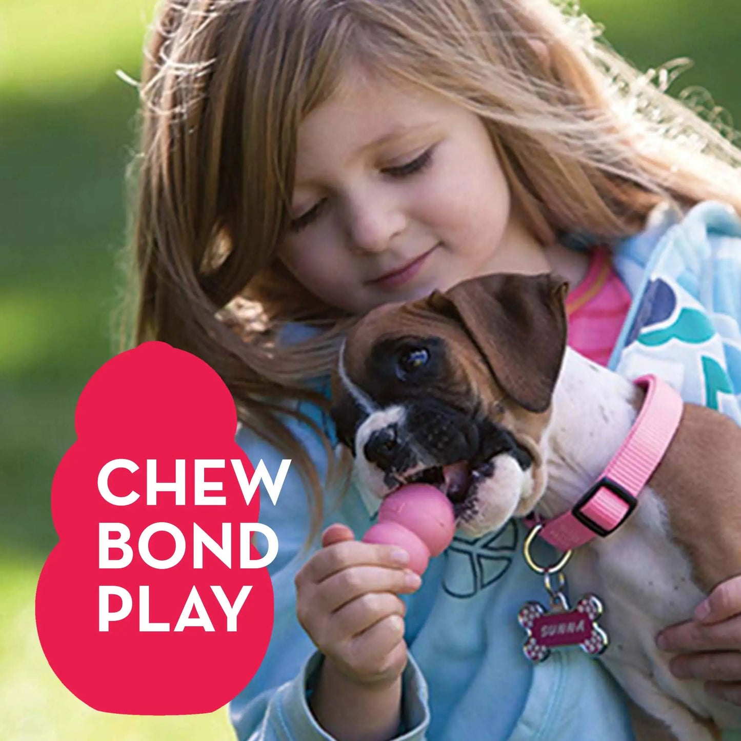 KONG Puppy - Natural Teething Rubber Chew Toy for Dogs - Stuffable Dog Toy for Extended Playtime - Chew & Fetch Toy for Puppies