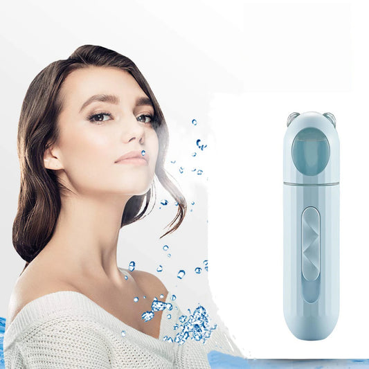 Nano Facial Mister,Portable Cool Mist Facial Steamer Handy Mist Sprayer for Face Moisturizing & Hydrating Mini USB Rechargeable
