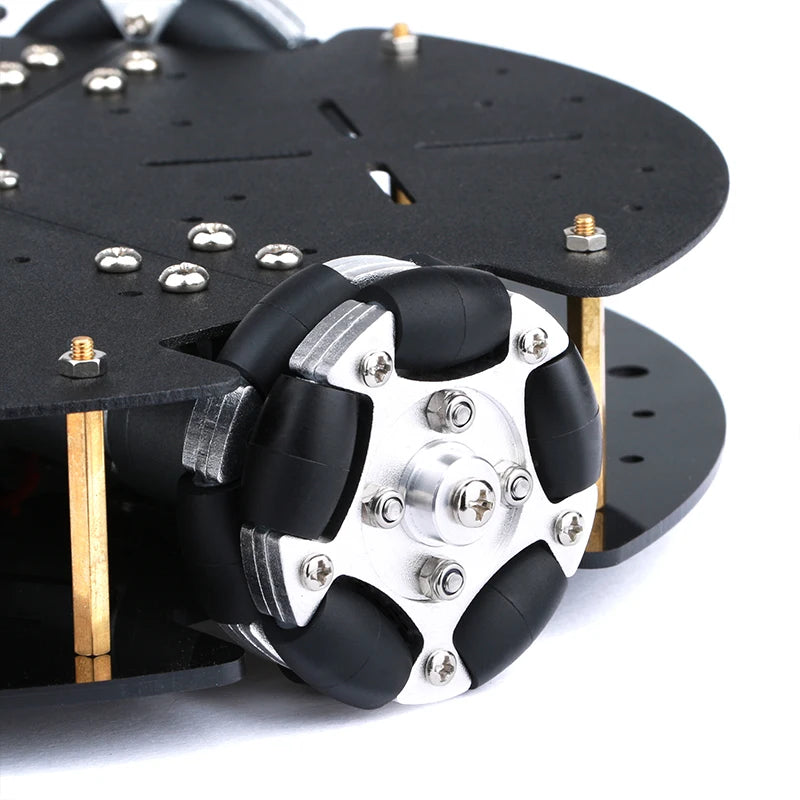 58mm Omni Directional Wheel Robot Car Chassis For Arduino Intelligent Car Chassis Omnidirectional Mobile Platform DIY Smart Car
