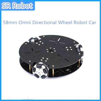 58mm Omni Directional Wheel Robot Car Chassis For Arduino Intelligent Car Chassis Omnidirectional Mobile Platform DIY Smart Car