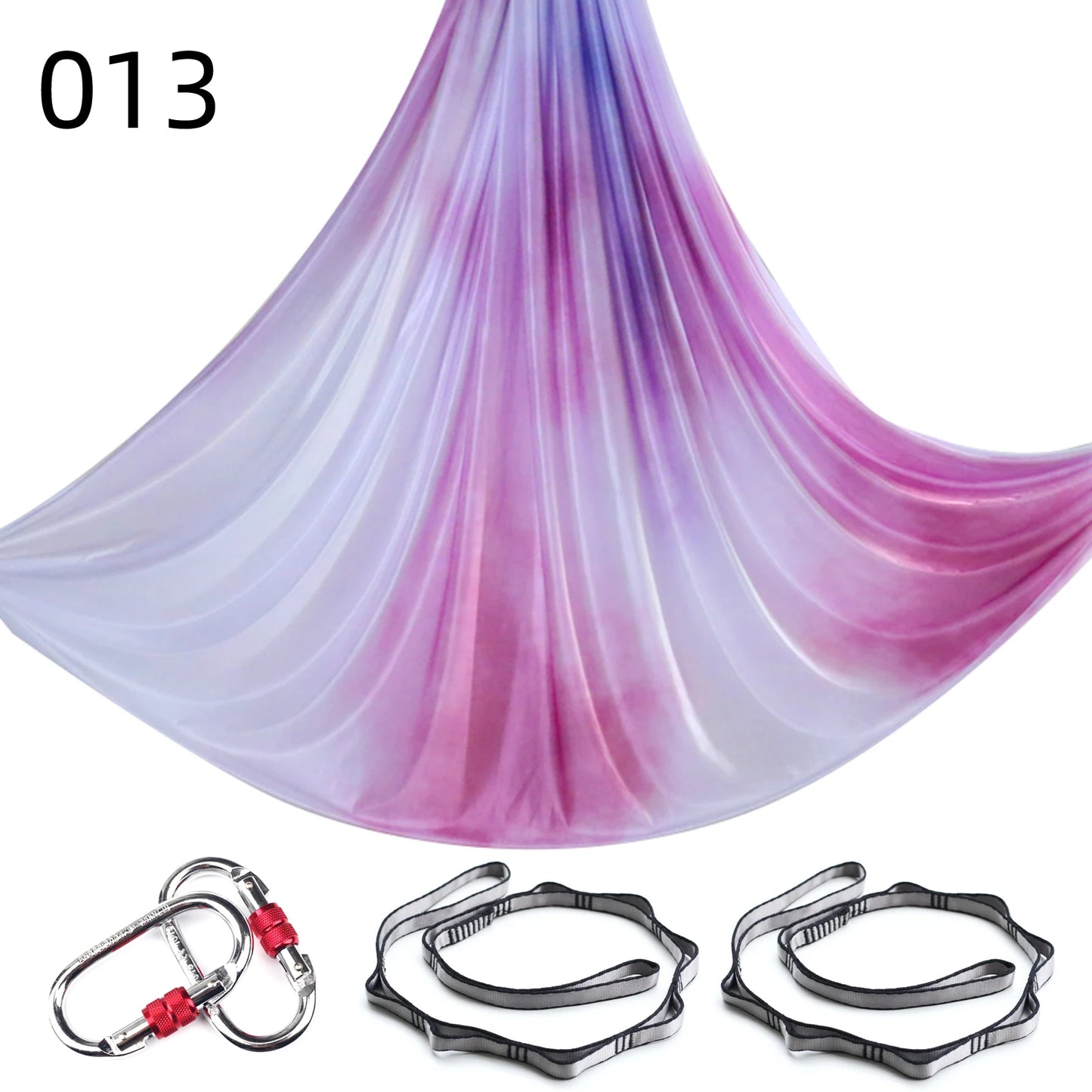 NEW 2024 Color 5m Aerial Yoga Hammock Set Gradient Style-1 Aerial silks Yoga Fitness Stretch Belt For GYM Indoor Yoga Studio