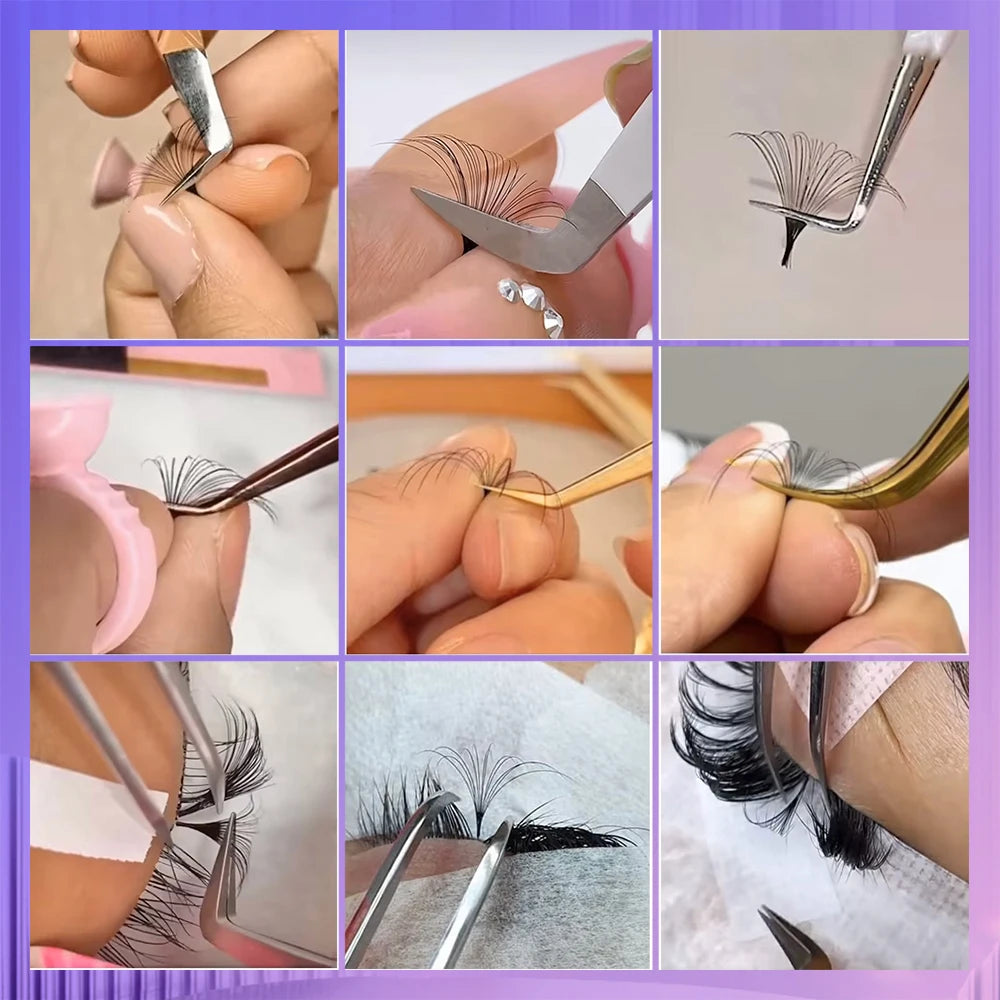 1Pcs DANIKE Camellia Blooming Eyelash Extension D Curl 0.05/0.07mm Fluffy Lashes Natural Soft False Lash For Salon Use Supplies