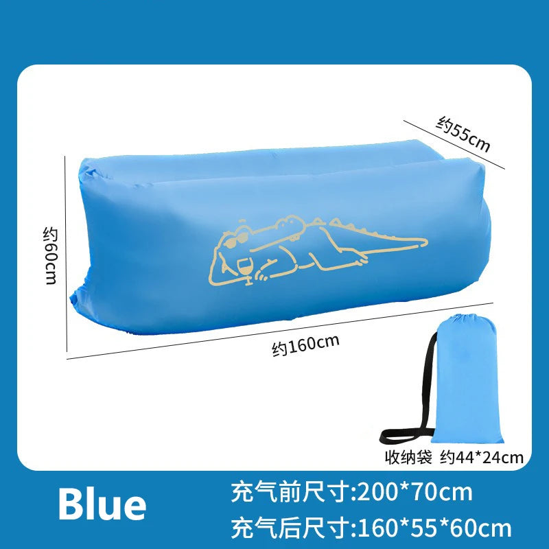 Lazy Sofa Trend Outdoor Products Fast Infaltable Air Bed Good Quality Sleeping Bag Inflatable Air Bag Portable Beach Sofa