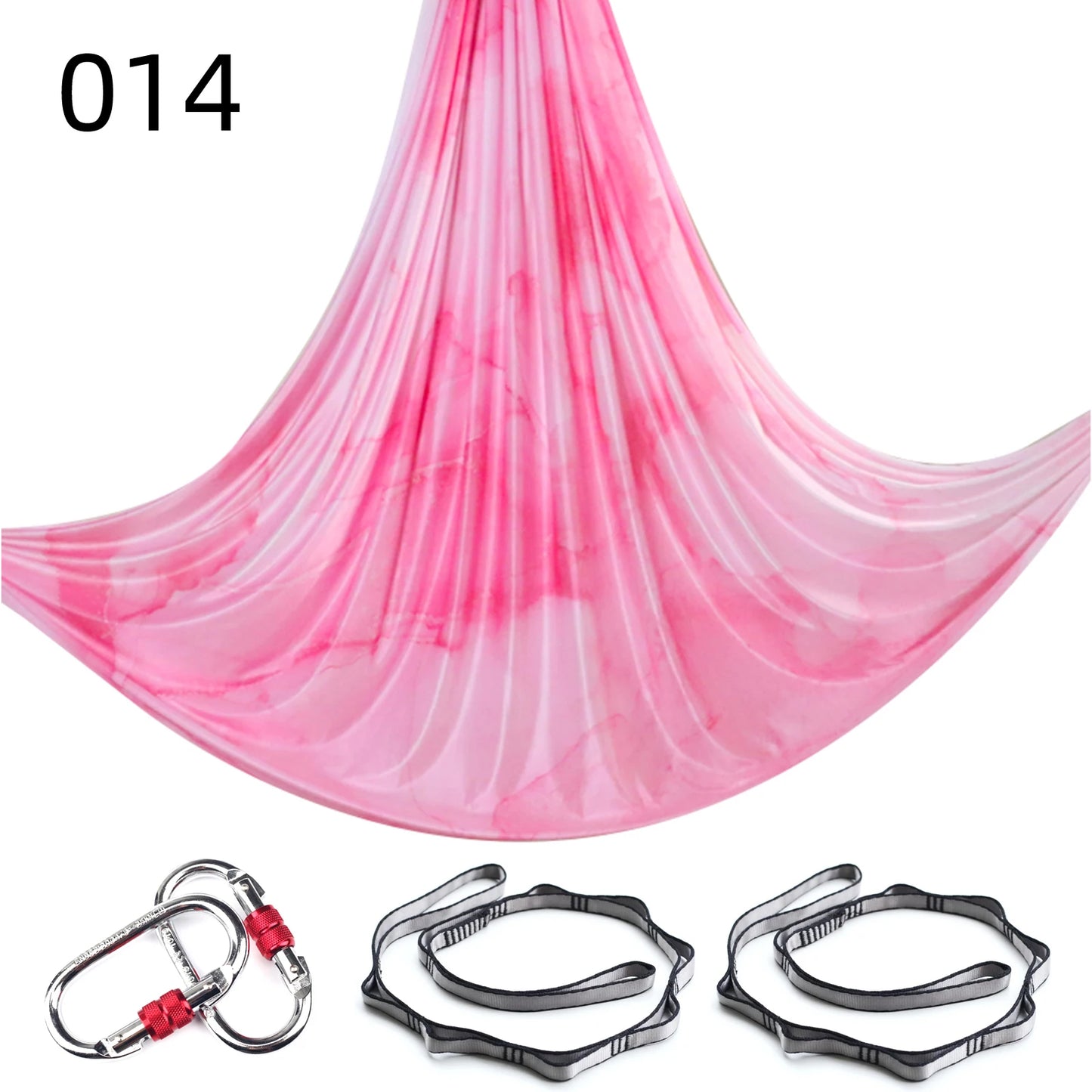 NEW 2024 Color 5m Aerial Yoga Hammock Set Gradient Style-1 Aerial silks Yoga Fitness Stretch Belt For GYM Indoor Yoga Studio
