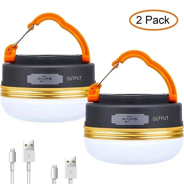 USB Rechargeable LED Camping Lantern Remote Control Portable Camping Torch with Strong Magnet Outdoor Emergency Lantern 4800Mah