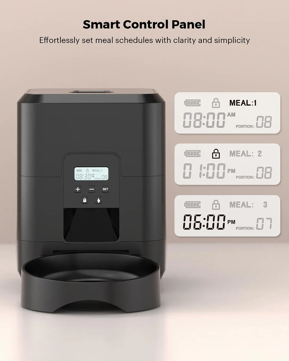 New 2L pet feeder, smart food dispenser for cats and dogs, regular and quantitative feeding of pets, scientific feeding supplies