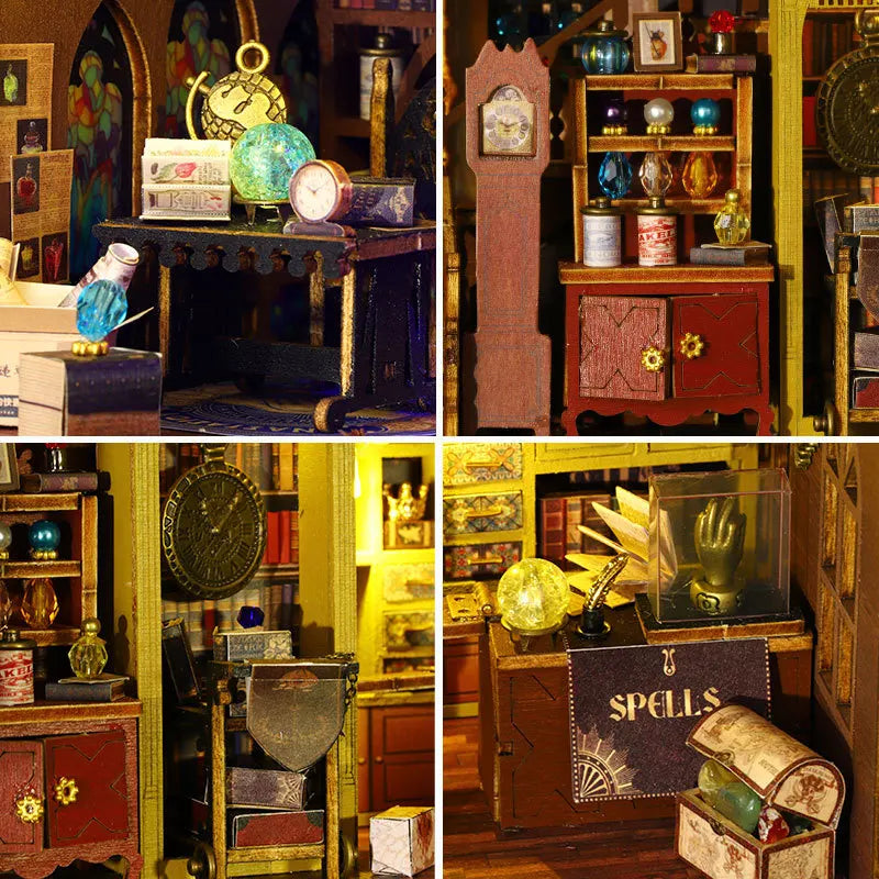 2014 DIY Doll House Wooden Miniature Building Kits  Dollhouse Furniture Accessories Toys for Children Birthday Christmas Gifts