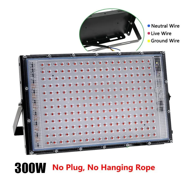 Lamp For Plants Full Spectrum Led Grow Light 220V 50W 100W 200W 300W Phyto Lamp For Greenhouse Hydroponic Plant Growth Lighting
