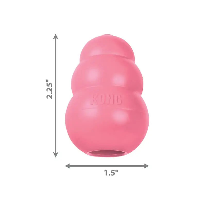 KONG Puppy - Natural Teething Rubber Chew Toy for Dogs - Stuffable Dog Toy for Extended Playtime - Chew & Fetch Toy for Puppies