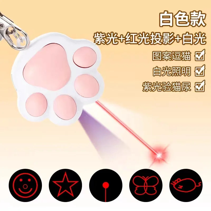 Pet Cat Toys USB Rechargeable Multifunctional Pets Laser Toy for Cats Interactive Funny Kitten Training Laser Toy Pet Supplies