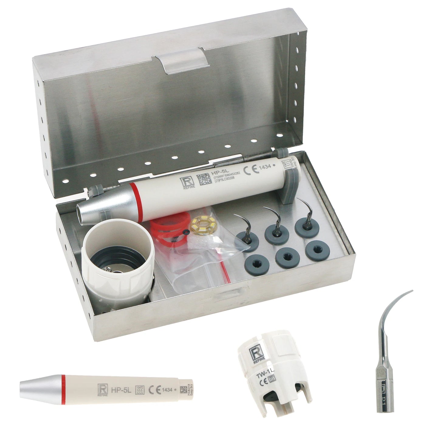 Refine Dental HP-5L Led Scaler Compatible Ultrasonic Handpiece Sensory Control Kit Scaler Tips Wrench