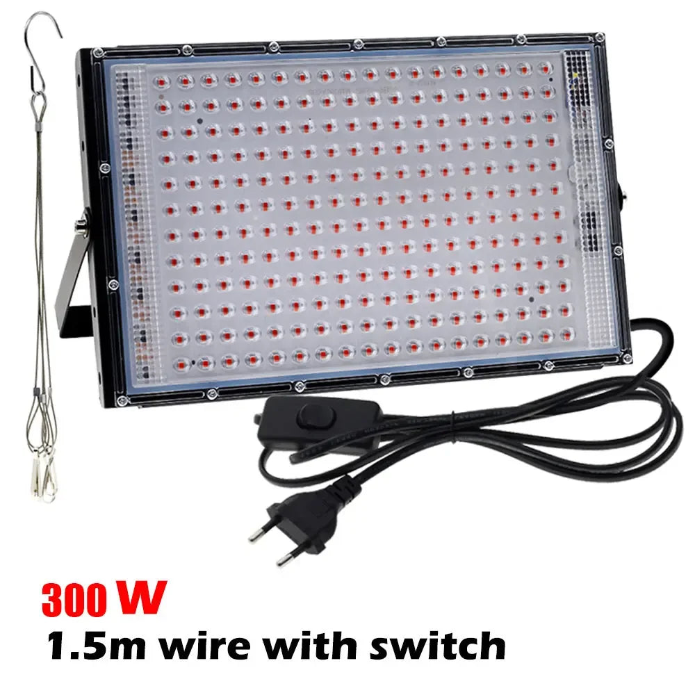 Lamp For Plants Full Spectrum Led Grow Light 220V 50W 100W 200W 300W Phyto Lamp For Greenhouse Hydroponic Plant Growth Lighting