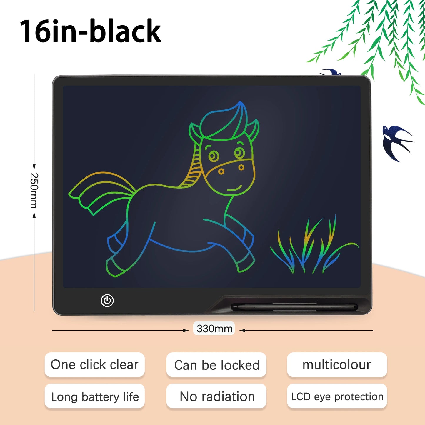 16/20inch LCD Writing Board,Art Writing Painting Children Tools, Educational Toys for Girls Boys Toys Writing Tablet Digit Magic