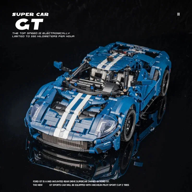 Technical 1486Pcs Classic GT Racing Car 1:12 Compatible 42154 Building Blocks MOC Expert Speed Sport Car Model Bricks Toys Gifts