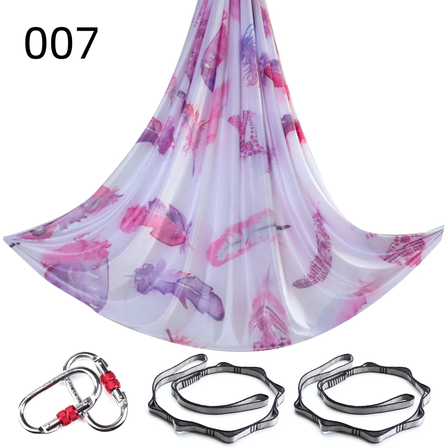 NEW 2024 Color 5m Aerial Yoga Hammock Set Gradient Style-1 Aerial silks Yoga Fitness Stretch Belt For GYM Indoor Yoga Studio