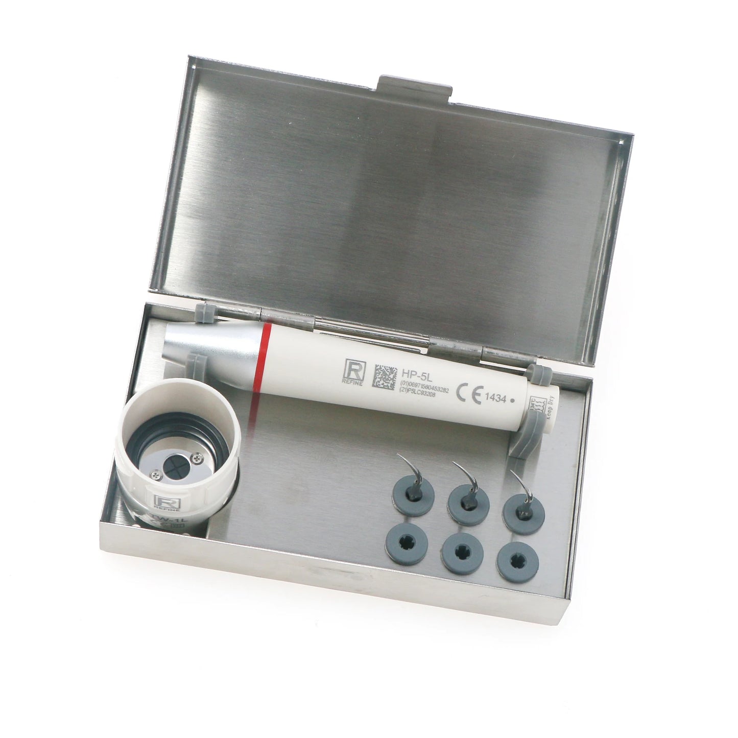 Refine Dental HP-5L Led Scaler Compatible Ultrasonic Handpiece Sensory Control Kit Scaler Tips Wrench