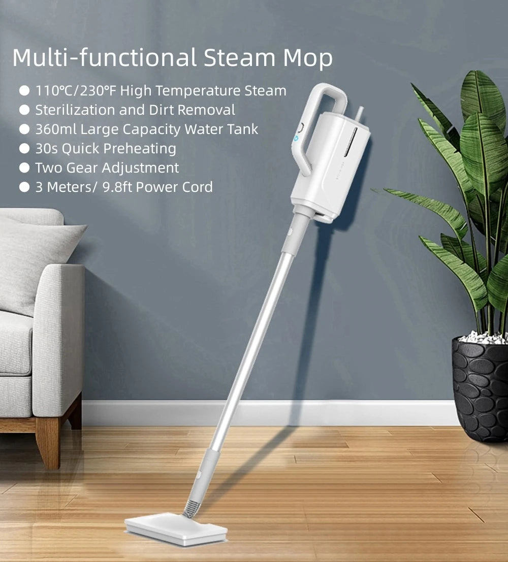 Heated Spray Steam Cleaner Mop Multiple Functions,Hand Steamer Floor Carpet Window Washer Cleaning Machines Electric steam mop