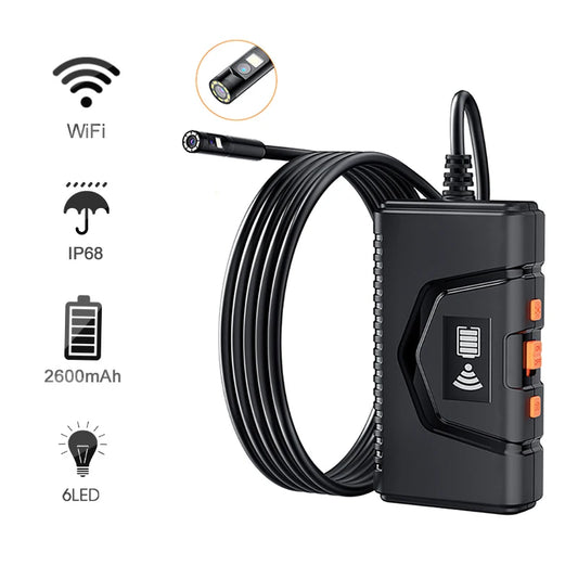 Industrial WIFI Endoscope HD 1080P Dual Lens Camera 5.5MM Car Inspection Borescope IP67 Waterproof for Vehicle Engine