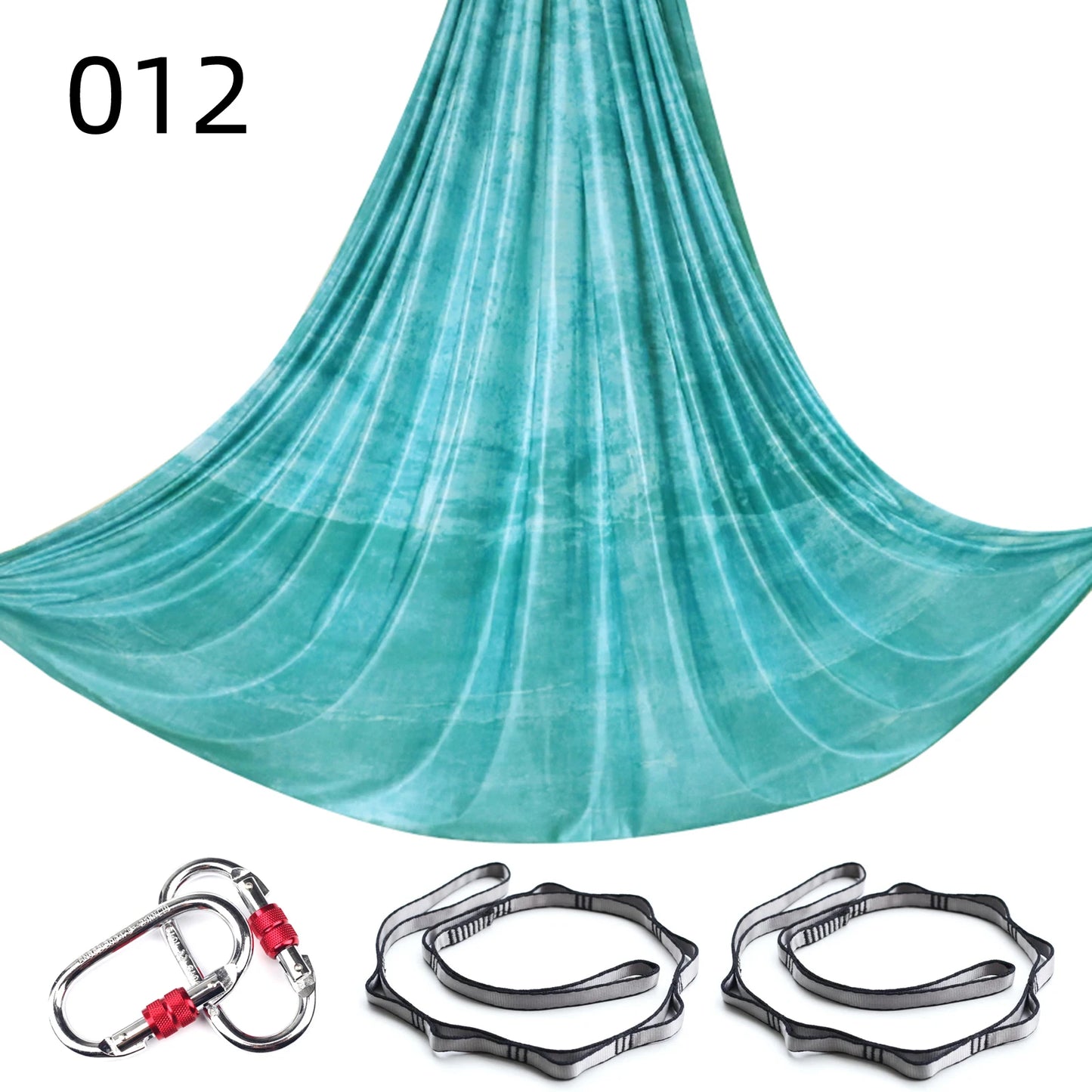 NEW 2024 Color 5m Aerial Yoga Hammock Set Gradient Style-1 Aerial silks Yoga Fitness Stretch Belt For GYM Indoor Yoga Studio