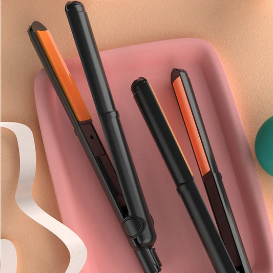 Curved Plate Hair Cruling Irons Ceramic Hair Curler Straightener PTC Heater Crescent Panel Flat Iron Fast Heat Straight Styler