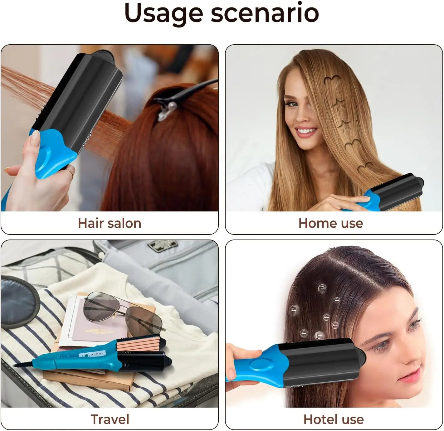 3D Hair Stamper Crimping Iron for Volume Hair Straightener & 3D Image Hair Imprinting Iron Perfect Hot Tool for Art Crimper Iron