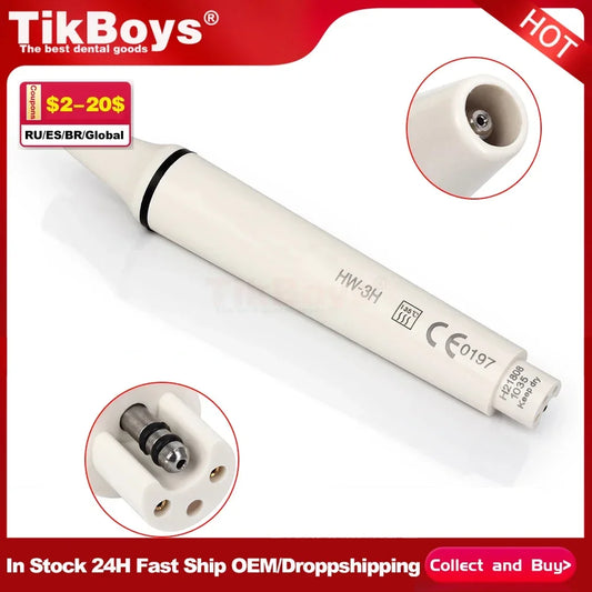 Dental Ultrasonic Piezo Scaler Handpiece Fit for SATELEC EMS Dental Ultrasonic Scaler 135° Sterilized Instrument Dentistry