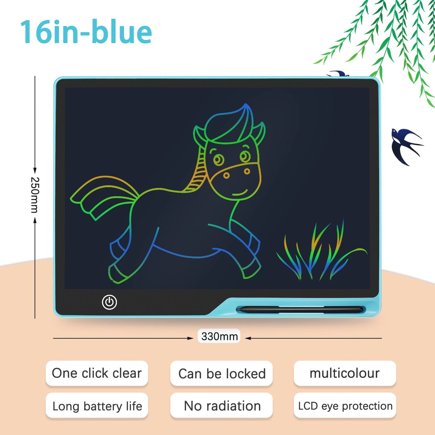 16/20inch LCD Writing Board,Art Writing Painting Children Tools, Educational Toys for Girls Boys Toys Writing Tablet Digit Magic