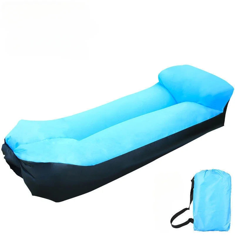 240*70cm Outdoor Sofa Bed Fast Infaltable Air Good Quality Sleeping Bag Inflatable Air Bag Lazy Bag Beach Sofa Camping Chair 의자