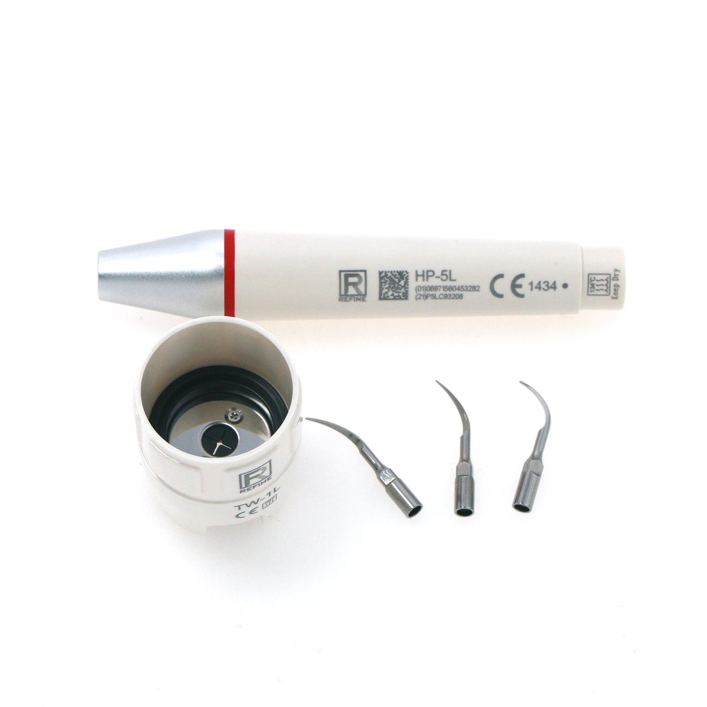 Refine Dental HP-5L Led Scaler Compatible Ultrasonic Handpiece Sensory Control Kit Scaler Tips Wrench