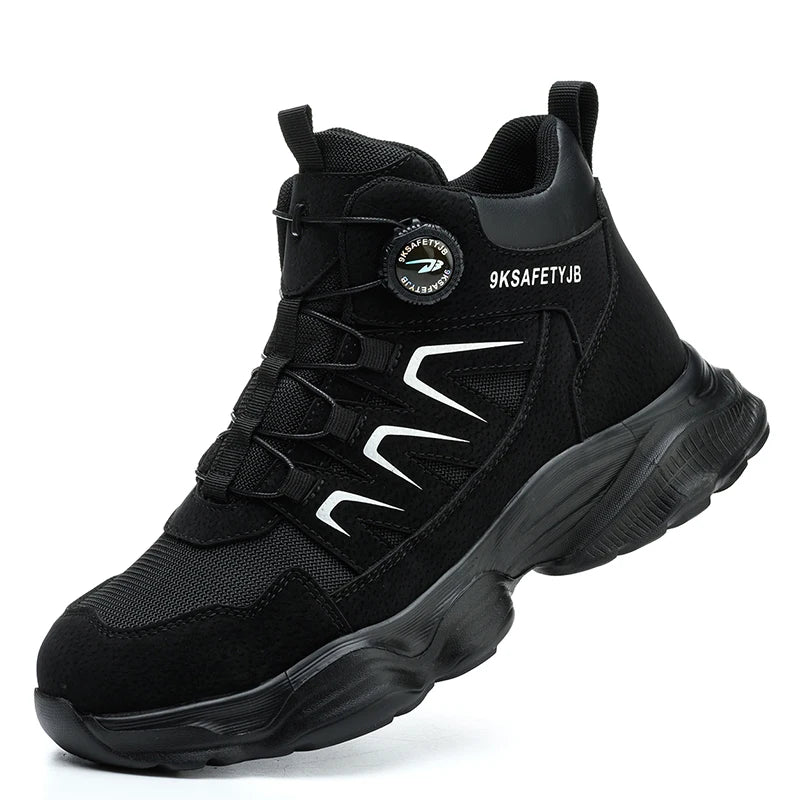 Steel Toe Hiking Work Boots Safety Shoes Non Slip Work Shoes Indestructible Men Puncture-Proof Sneakers Male Footwear Shoes