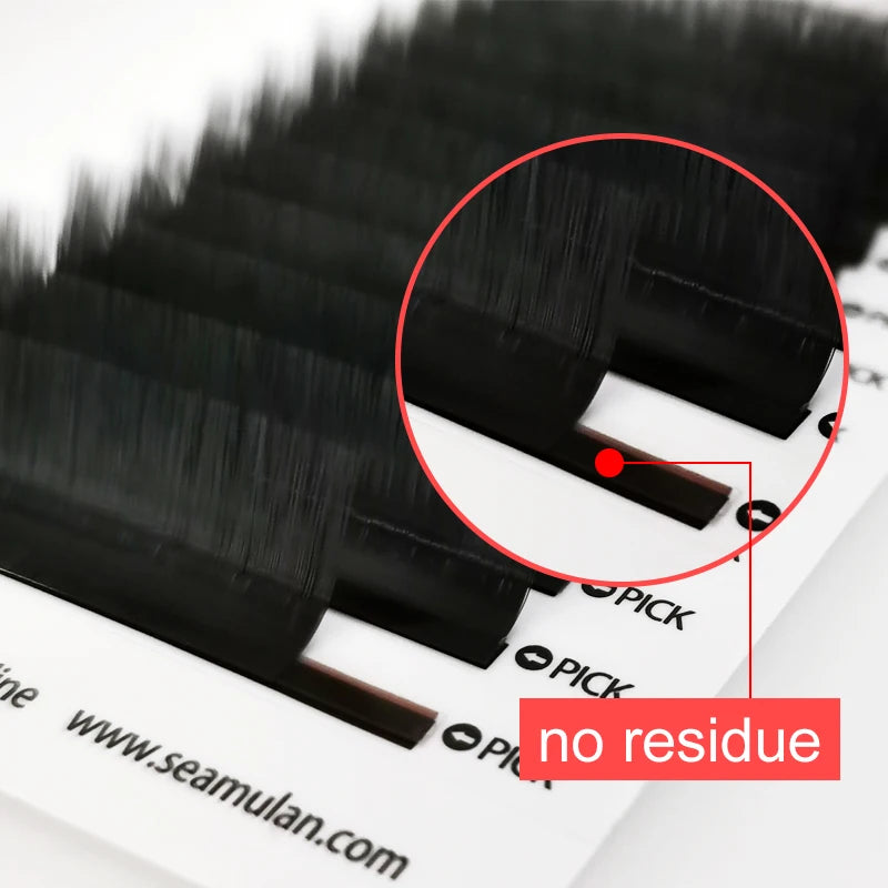M Curl Eyelashes Extensions Artificial Mink False Eyelash Soft Natural Makeup Lash Extension Black Matte For Professionals