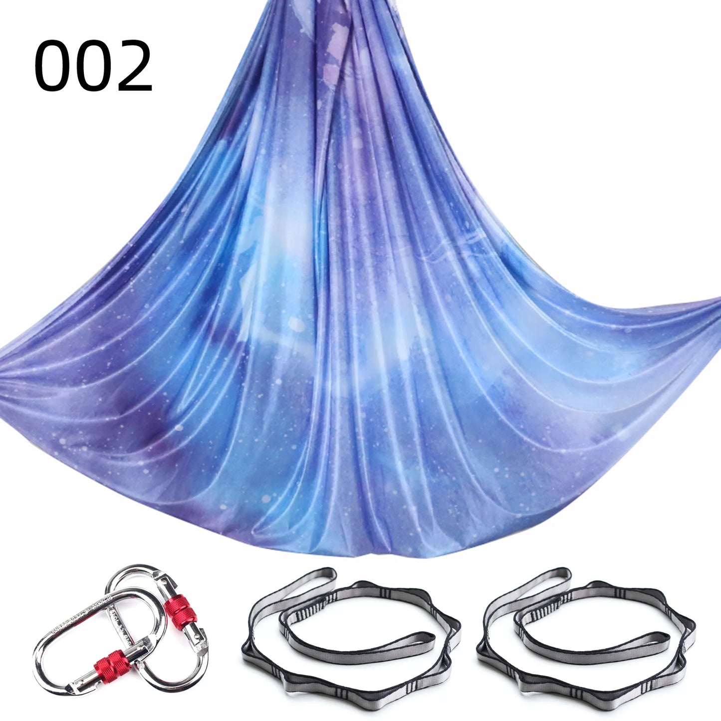 NEW 2024 Color 5m Aerial Yoga Hammock Set Gradient Style-1 Aerial silks Yoga Fitness Stretch Belt For GYM Indoor Yoga Studio