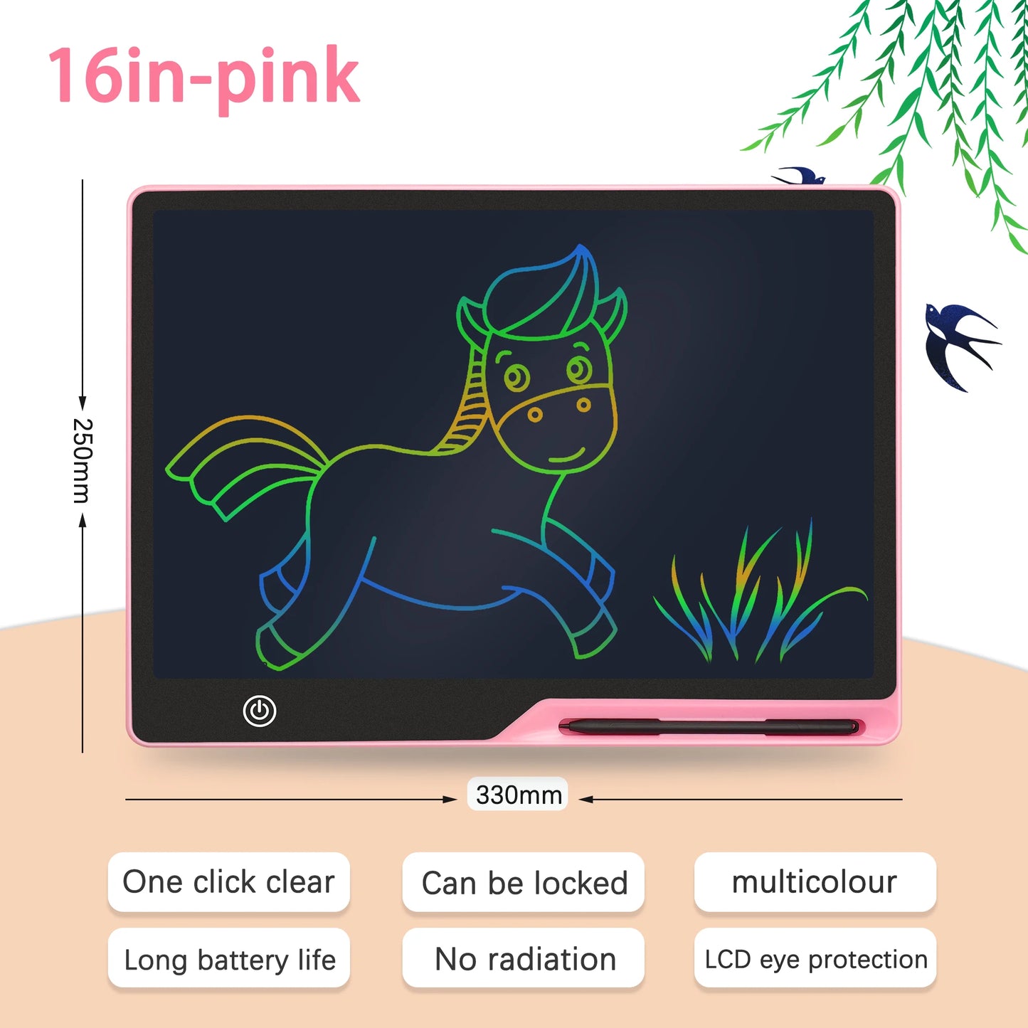 16/20inch LCD Writing Board,Art Writing Painting Children Tools, Educational Toys for Girls Boys Toys Writing Tablet Digit Magic