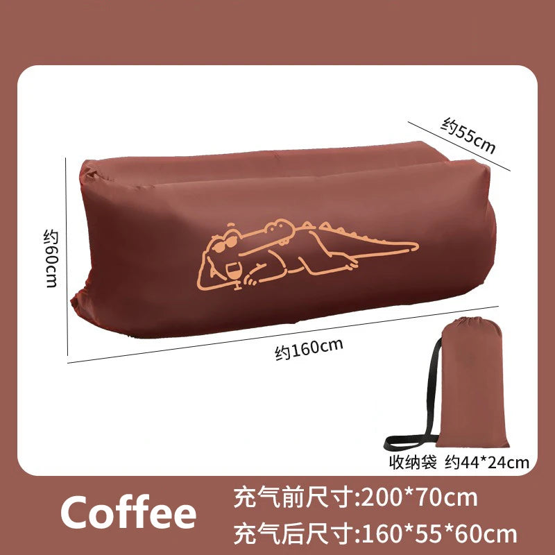 Lazy Sofa Trend Outdoor Products Fast Infaltable Air Bed Good Quality Sleeping Bag Inflatable Air Bag Portable Beach Sofa