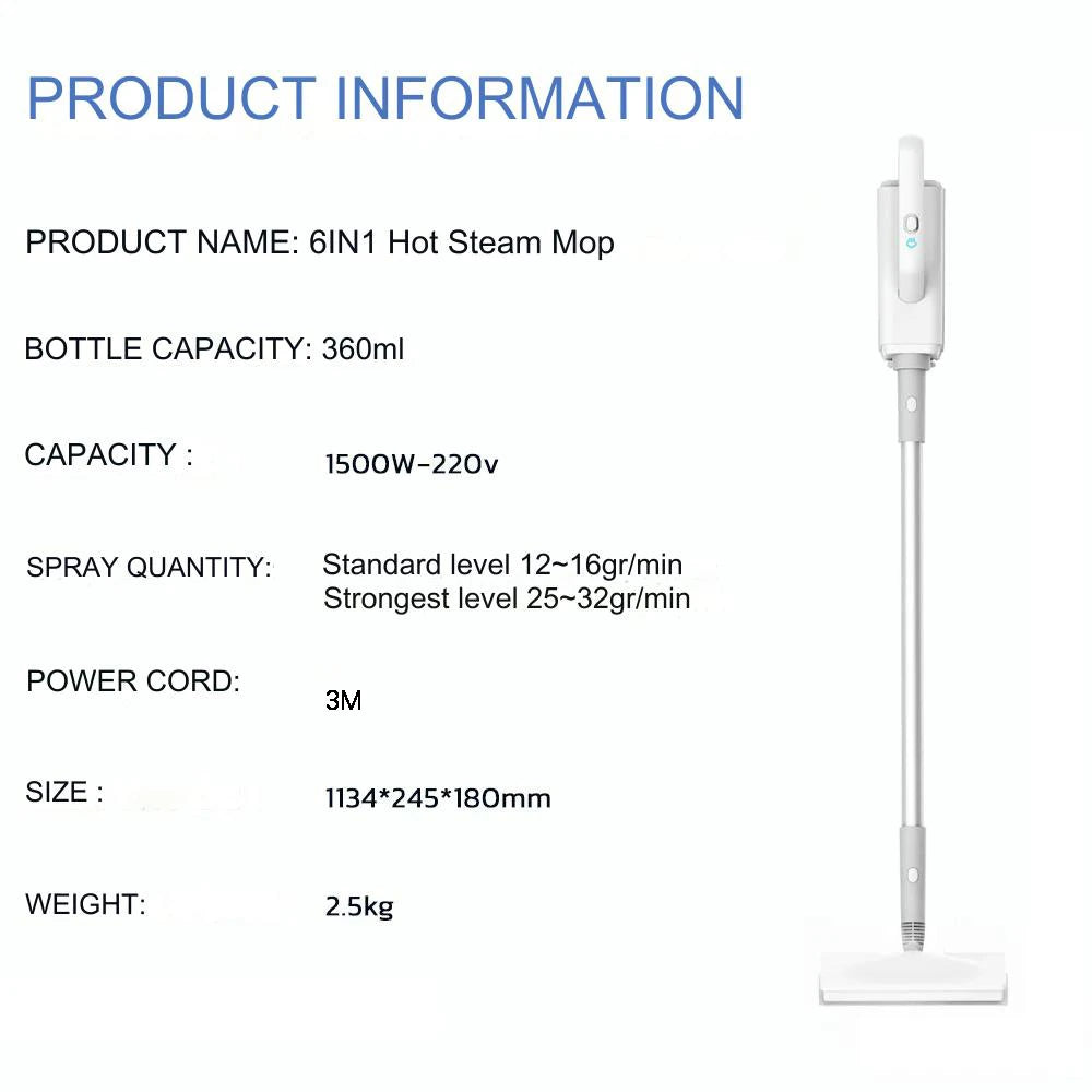 Heated Spray Steam Cleaner Mop Multiple Functions,Hand Steamer Floor Carpet Window Washer Cleaning Machines Electric steam mop
