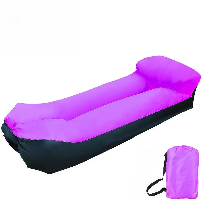 240*70cm Outdoor Sofa Bed Fast Infaltable Air Good Quality Sleeping Bag Inflatable Air Bag Lazy Bag Beach Sofa Camping Chair 의자