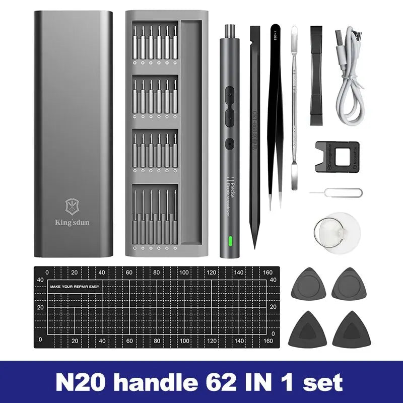 28 in 1 Electric Screwdriver Precision Set Power Tool Kit Rechargeable Wireless Mini Small Magnetic Bits for Xiaomi Cell Mobile