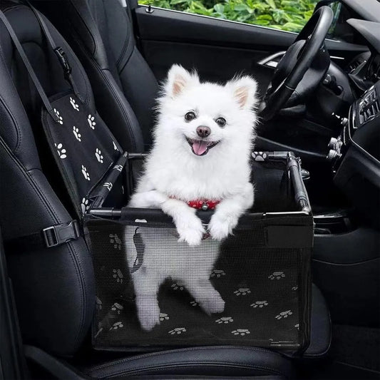 Dog Car Seats for Small and Medium Dogs,Portable Puppy,Pet Car Booster Seat with Mesh Window for Pet Up to 20 lbs