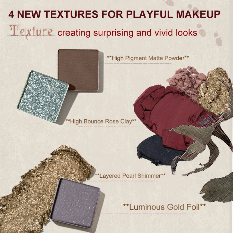 Judydoll Halloween Limited Fifteen-Color Eyeshadow Palette Daily Light Makeup Rose Matte Color Earth Color