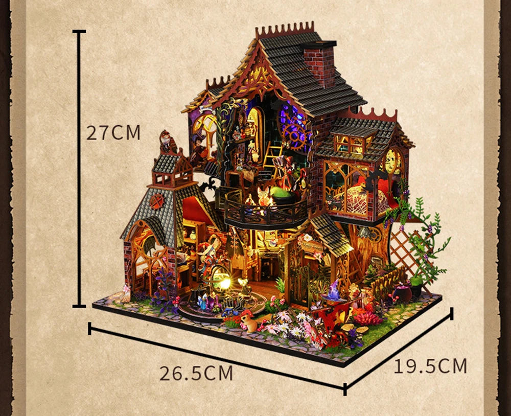DIY Big Doll House Wooden Miniature Furniture Dollhouse Handmade home Model Assembly Toys for Children Girls Birthday Gifts 2014