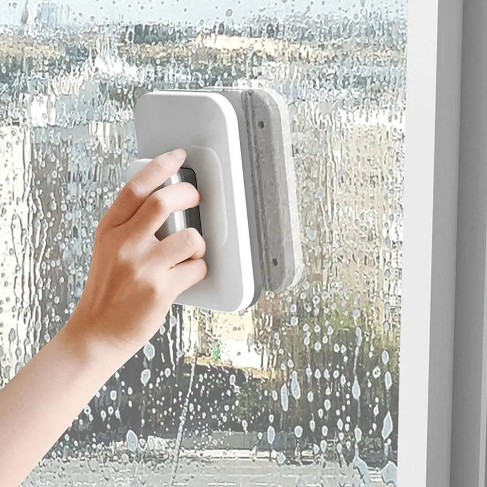 Double-sided Magnetic Window Cleaning Brush Glass Cleaning Brush For Home And High-rise Window Cleaning Strong Magnet