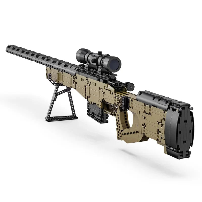 Cada 979Pcs City Technical  Police Military Weapon Sniper Rifle Building Blocks WW2 For Assault Rifle Bricks Toys for Kids Gifts