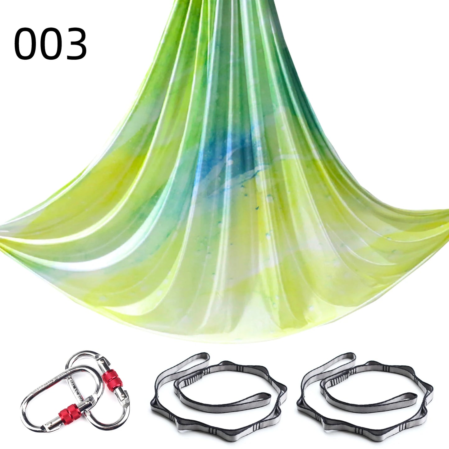 NEW 2024 Color 5m Aerial Yoga Hammock Set Gradient Style-1 Aerial silks Yoga Fitness Stretch Belt For GYM Indoor Yoga Studio