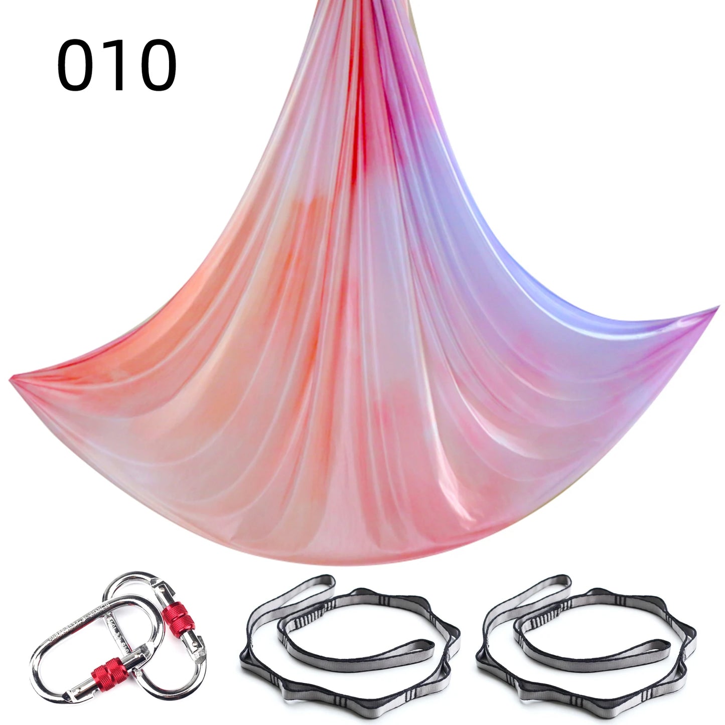 NEW 2024 Color 5m Aerial Yoga Hammock Set Gradient Style-1 Aerial silks Yoga Fitness Stretch Belt For GYM Indoor Yoga Studio