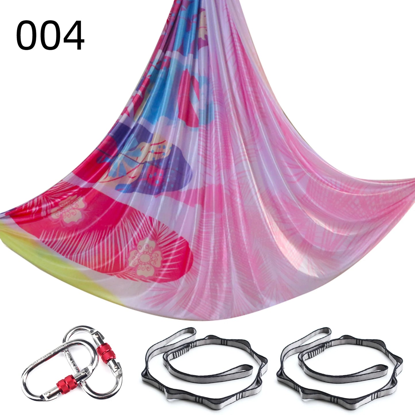 NEW 2024 Color 5m Aerial Yoga Hammock Set Gradient Style-1 Aerial silks Yoga Fitness Stretch Belt For GYM Indoor Yoga Studio