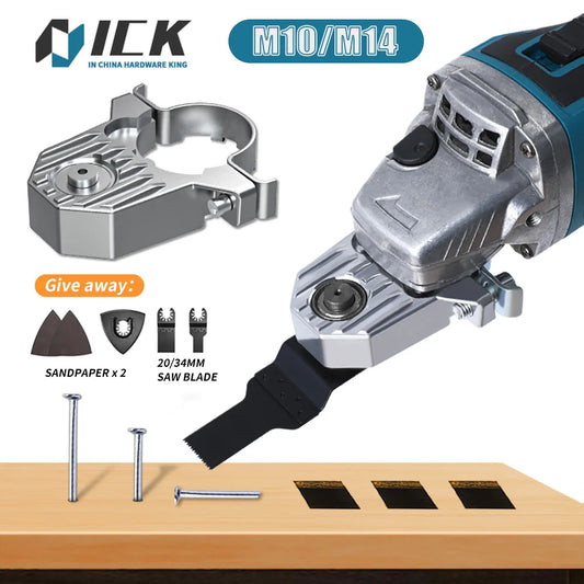Angle Grinder Conversion Universal Head Adapter M10/14 Thread for 100 125 Type Angle Grinder Polisher Polishing Oscillating Tool