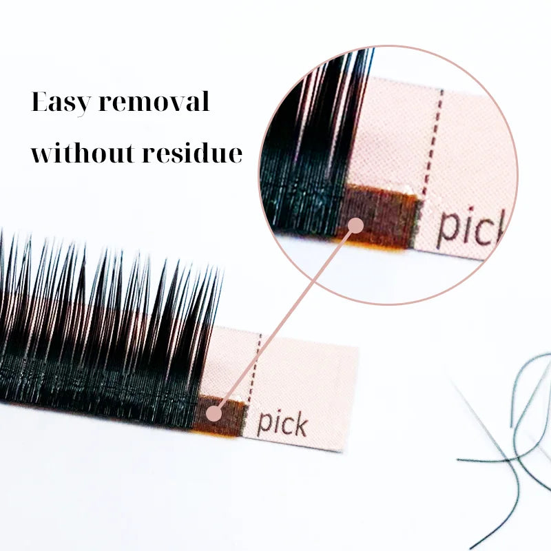 M Curl Lashes 8-16mm Mix Matte Silk Eyelashes Extension Supplies Individual Eyelashes Lash Extension Lashes Wholesale Makeup