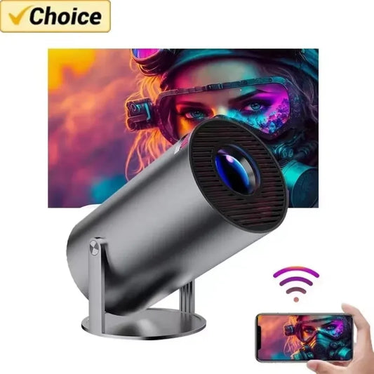 New 2024 4K Android 11 Dual Wifi6 200 ANSI Allwinner H713 BT5.0 1080P 1280*720P Home Cinema Outdoor Portable Projetor