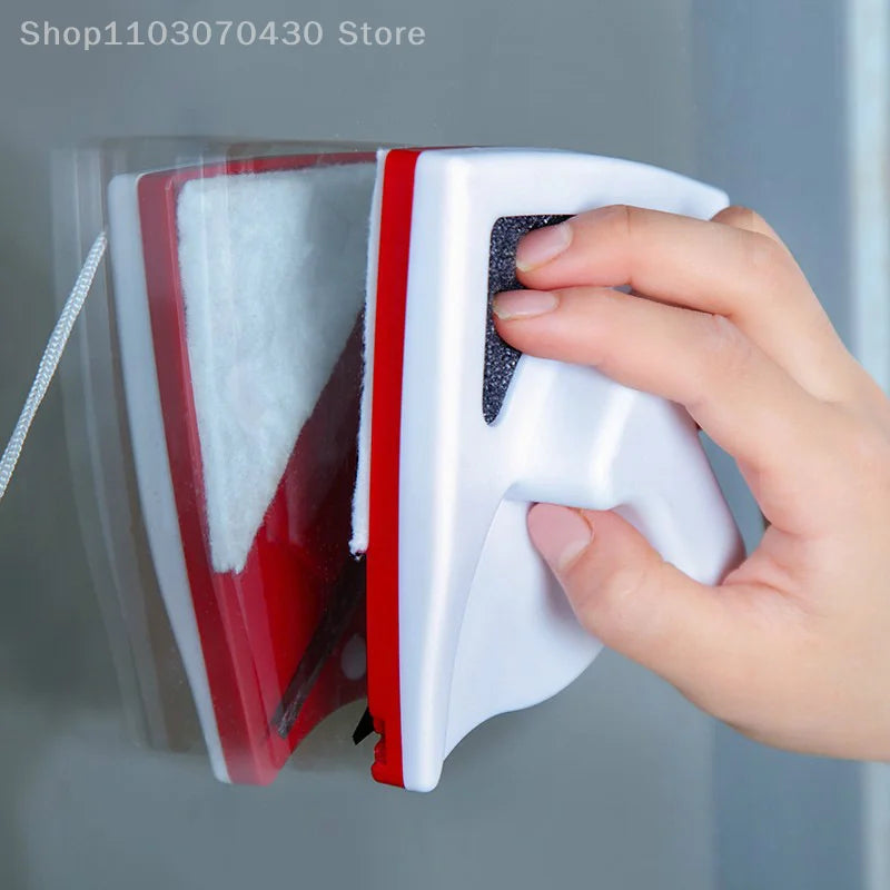 Glass Brush Double Side Cleaner Brush Magnetic Glass Window Cleaning Wiper For For High-Rise Double Glazing Cleaning Tool