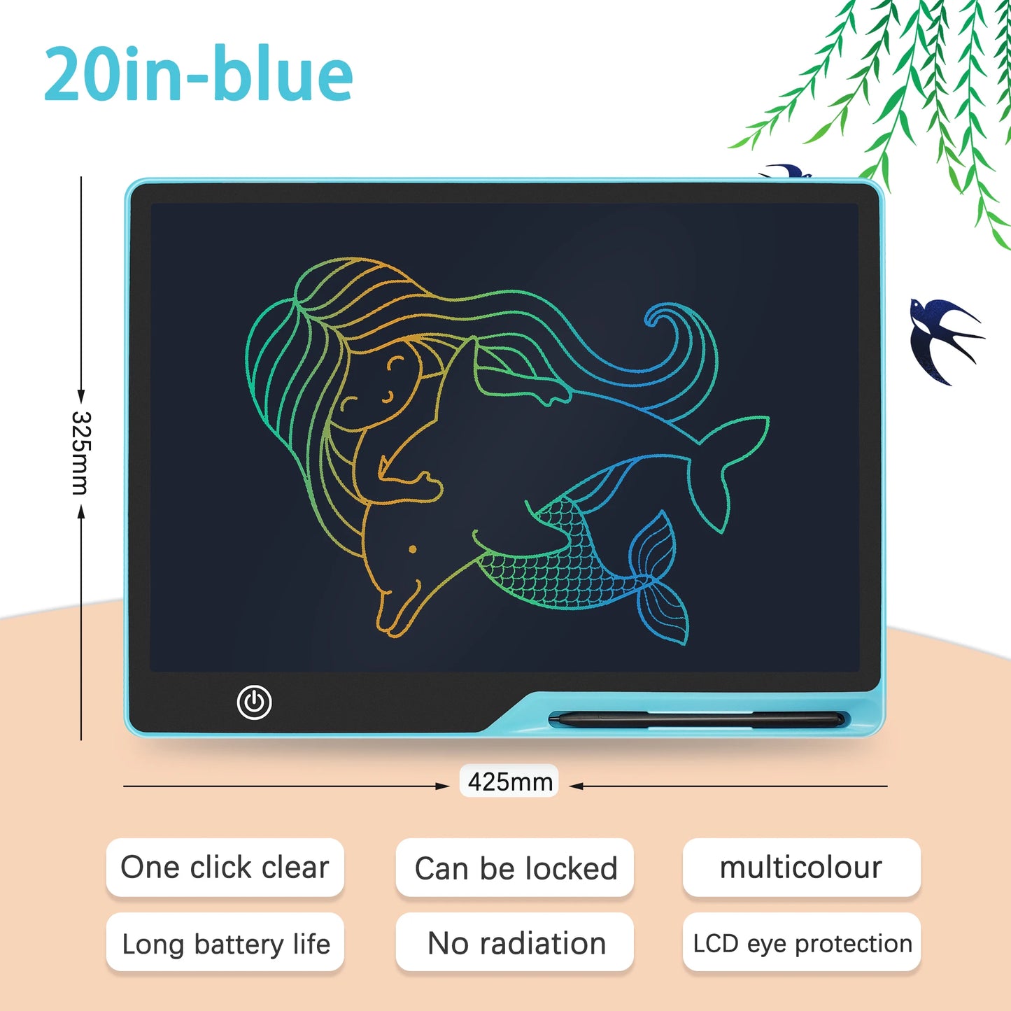 16/20inch LCD Writing Board,Art Writing Painting Children Tools, Educational Toys for Girls Boys Toys Writing Tablet Digit Magic